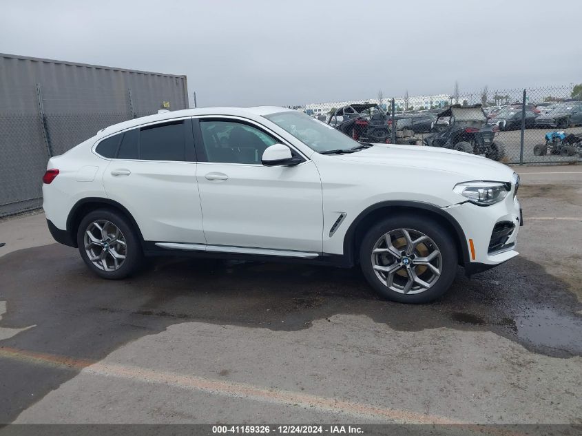 2020 BMW X4 xDrive30I VIN: 5UX2V1C05L9C53375 Lot: 41159326