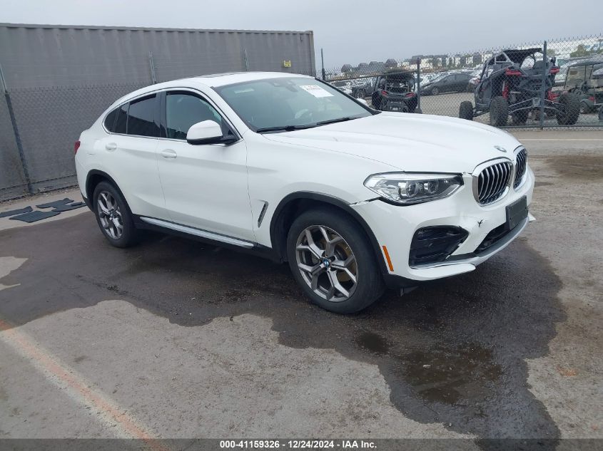 2020 BMW X4 xDrive30I VIN: 5UX2V1C05L9C53375 Lot: 41159326