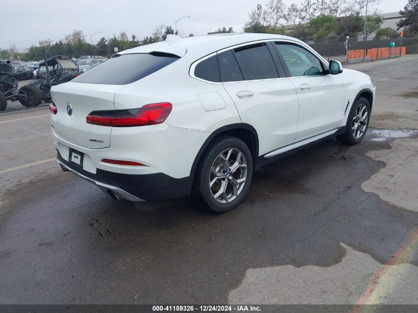 2020 BMW X4 xDrive30I VIN: 5UX2V1C05L9C53375 Lot: 41159326