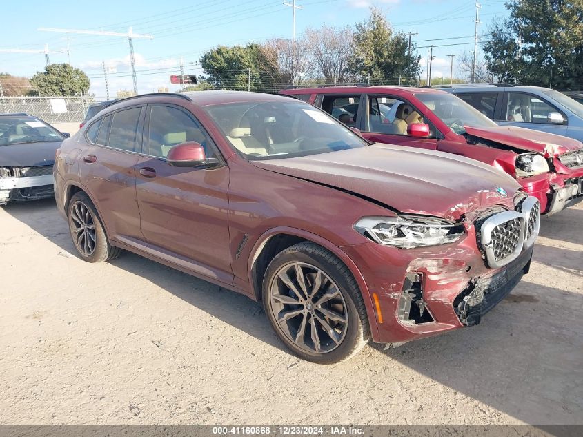 2022 BMW X4 xDrive30I VIN: 5UX33DT02N9K32561 Lot: 41160868