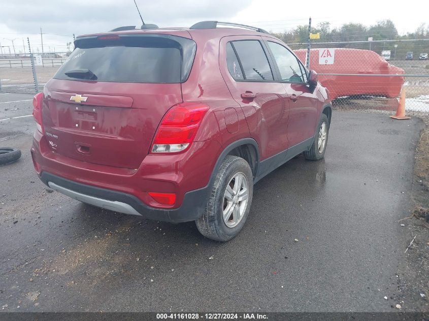 2021 Chevrolet Trax Awd Lt VIN: KL7CJPSB9MB344838 Lot: 41161028