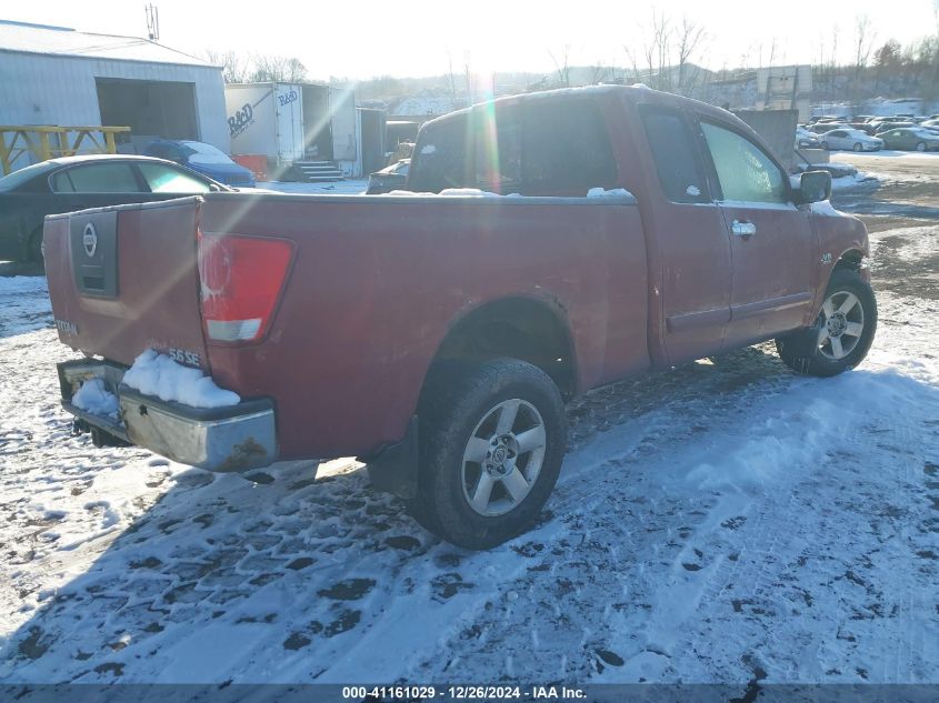 2004 Nissan Titan Se VIN: 1N6AA06A34N587205 Lot: 41161029