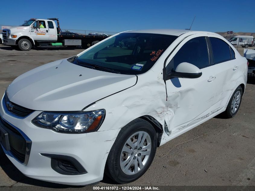 2020 Chevrolet Sonic Fwd Ls VIN: 1G1JB5SB7L4106672 Lot: 41161072