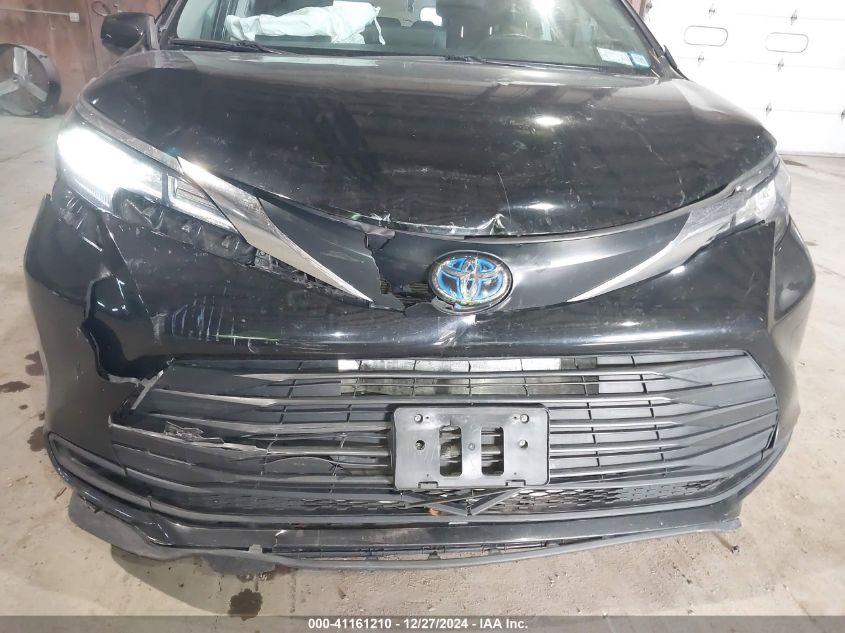 2022 Toyota Sienna Le VIN: 5TDKSKFC7NS070678 Lot: 41161210