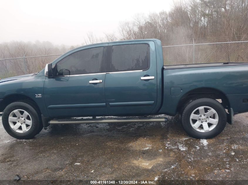 2004 Nissan Titan Le VIN: 1N6AA07A04N526330 Lot: 41161348