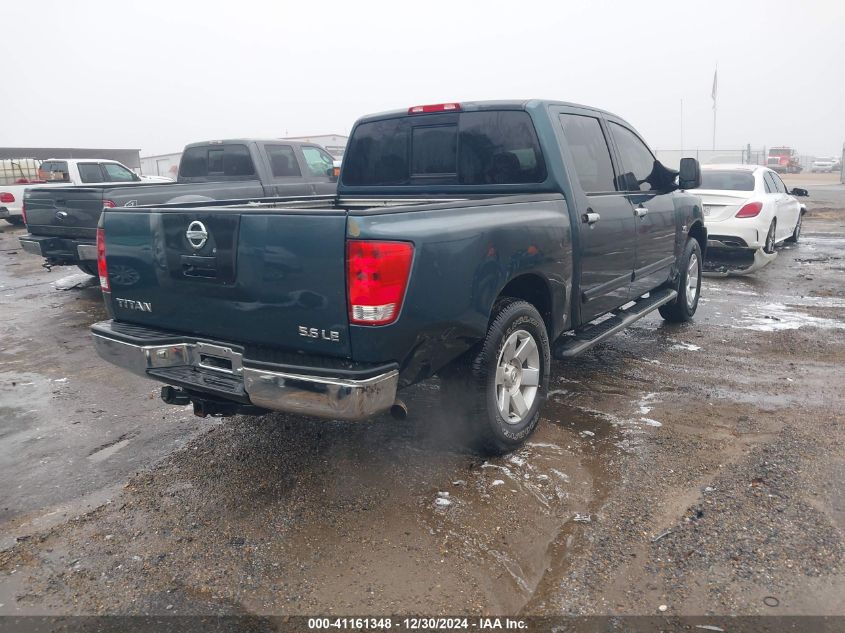 2004 Nissan Titan Le VIN: 1N6AA07A04N526330 Lot: 41161348