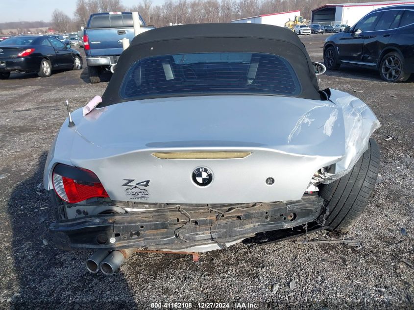 2008 BMW Z4 3.0Si VIN: 4USBU53538LX04277 Lot: 41162108