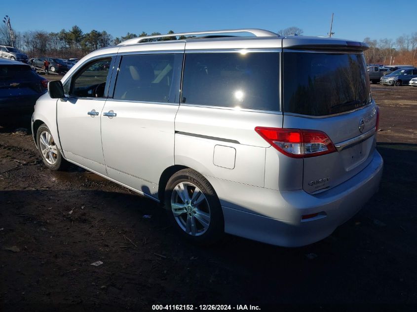 2012 Nissan Quest Le VIN: JN8AE2KP4C9040355 Lot: 41162152