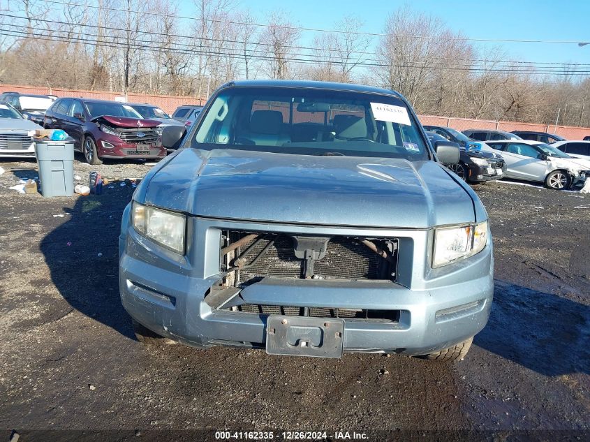 2007 Honda Ridgeline Rt VIN: 2HJYK16257H526640 Lot: 41162335