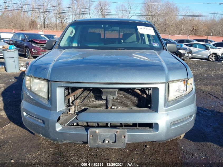 2007 Honda Ridgeline Rt VIN: 2HJYK16257H526640 Lot: 41162335