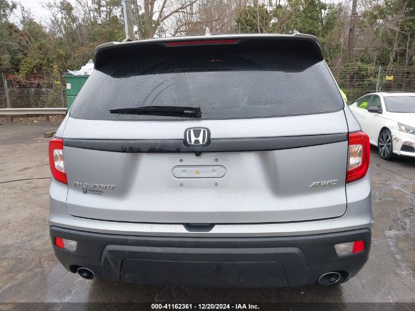 2019 Honda Passport Ex-L VIN: 5FNYF8H52KB027155 Lot: 41162361