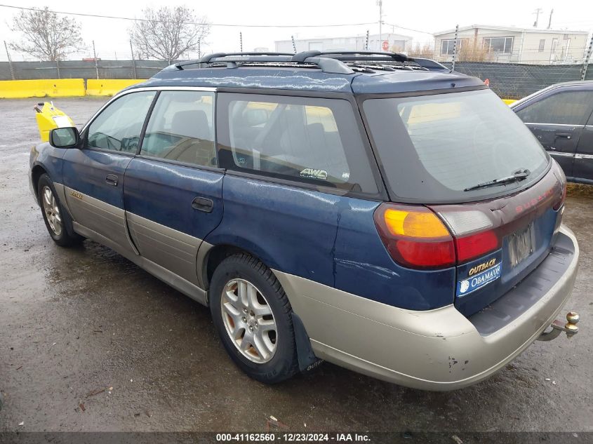 2002 Subaru Legacy Outback Awp VIN: 4S3BH675326647658 Lot: 41162560