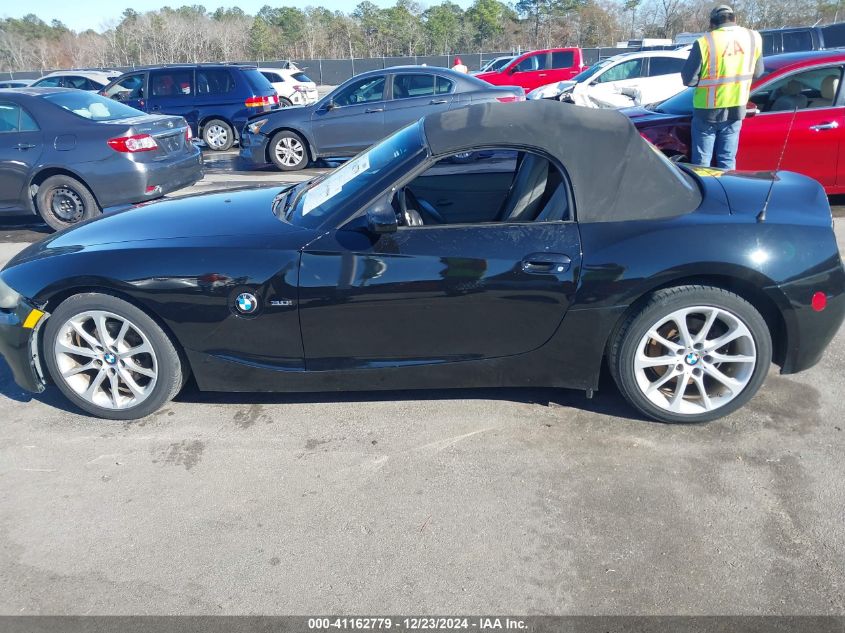 2007 BMW Z4 3.0I VIN: 4USBU33567LW60522 Lot: 41162779