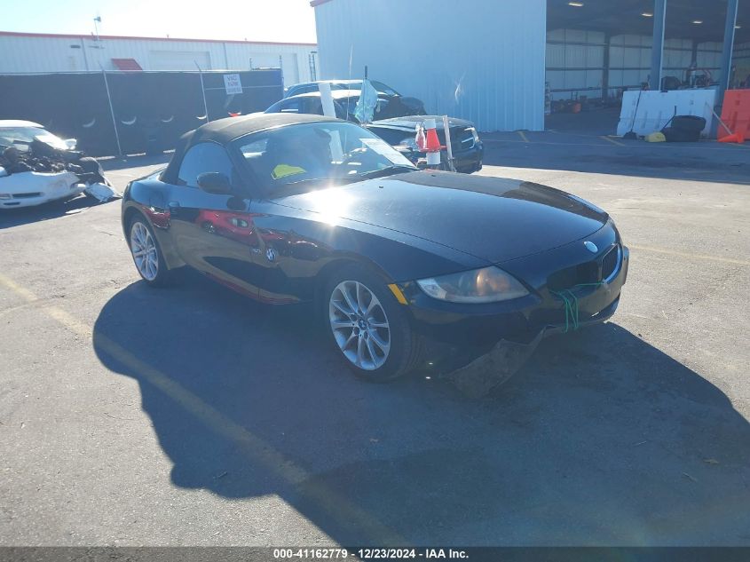 2007 BMW Z4 3.0I VIN: 4USBU33567LW60522 Lot: 41162779