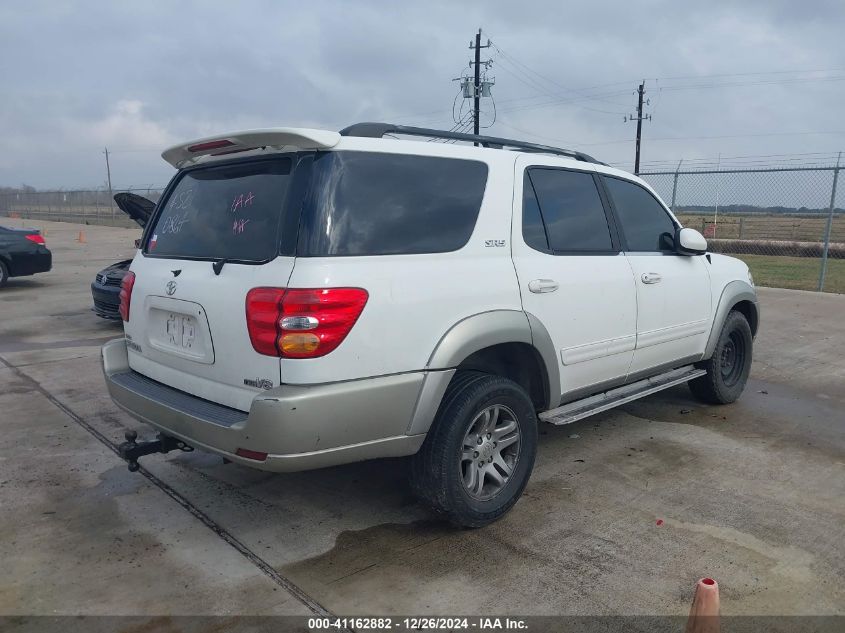 2004 Toyota Sequoia Sr5 V8 VIN: 5TDZT34A24S210864 Lot: 41162882