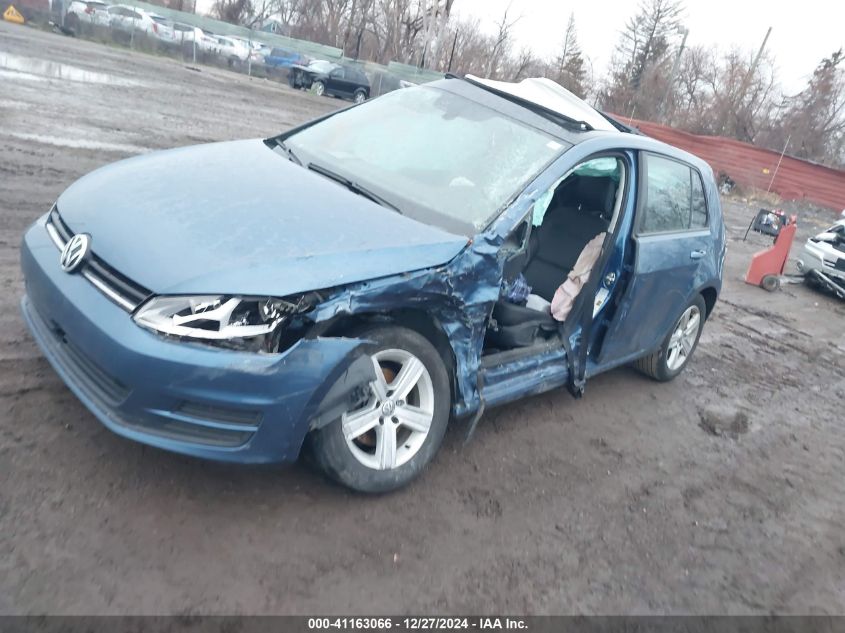 2017 Volkswagen Golf Tsi S 4-Door/Tsi Wolfsburg Edition 4-Door VIN: 3VW117AU0HM074763 Lot: 41163066