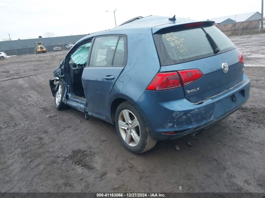 2017 Volkswagen Golf Tsi S 4-Door/Tsi Wolfsburg Edition 4-Door VIN: 3VW117AU0HM074763 Lot: 41163066