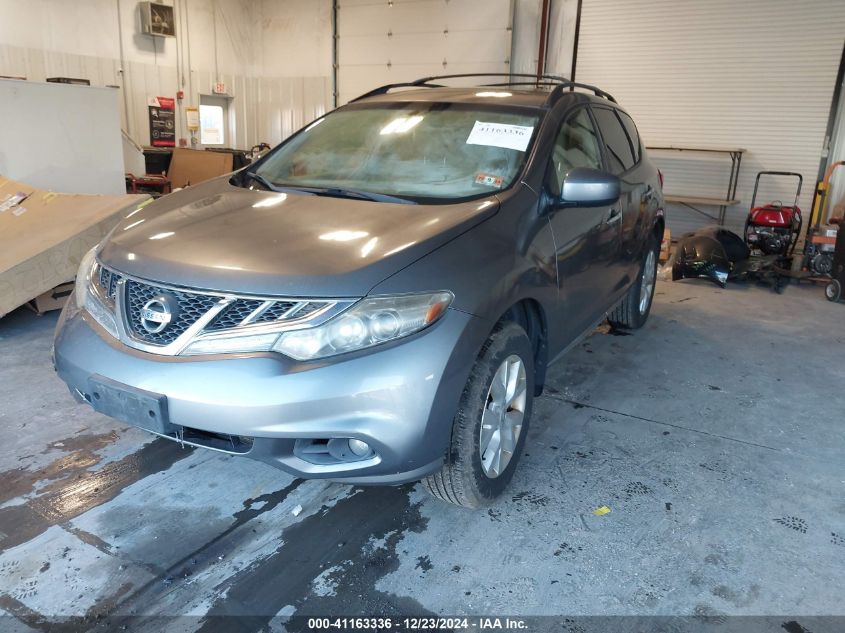 2013 Nissan Murano Sv VIN: JN8AZ1MW2DW315212 Lot: 41163336