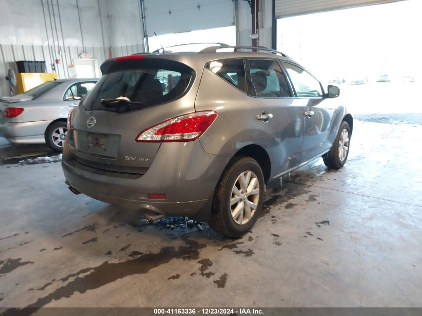 2013 Nissan Murano Sv VIN: JN8AZ1MW2DW315212 Lot: 41163336