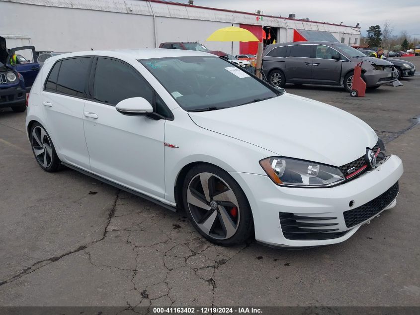 2017 Volkswagen Golf Gti Autobahn 4-Door/S 4-Door/Se 4-Door/Sport 4-Door VIN: 3VW4T7AU8HM072315 Lot: 41163402