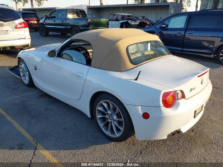 2004 BMW Z4 2.5I VIN: 4USBT33564LS48793 Lot: 41164431