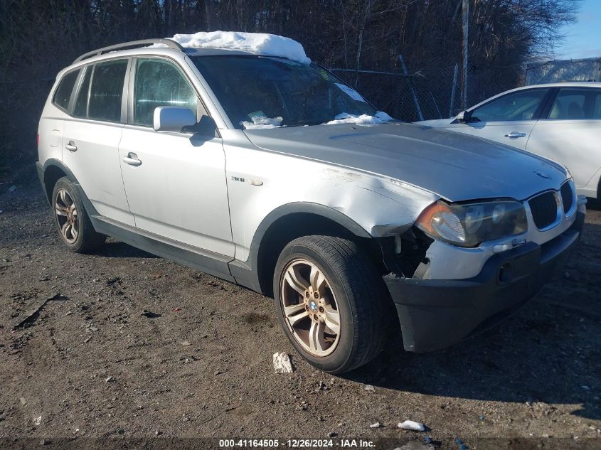 2005 BMW X3 3.0I VIN: WBXPA93475WD23390 Lot: 41164505