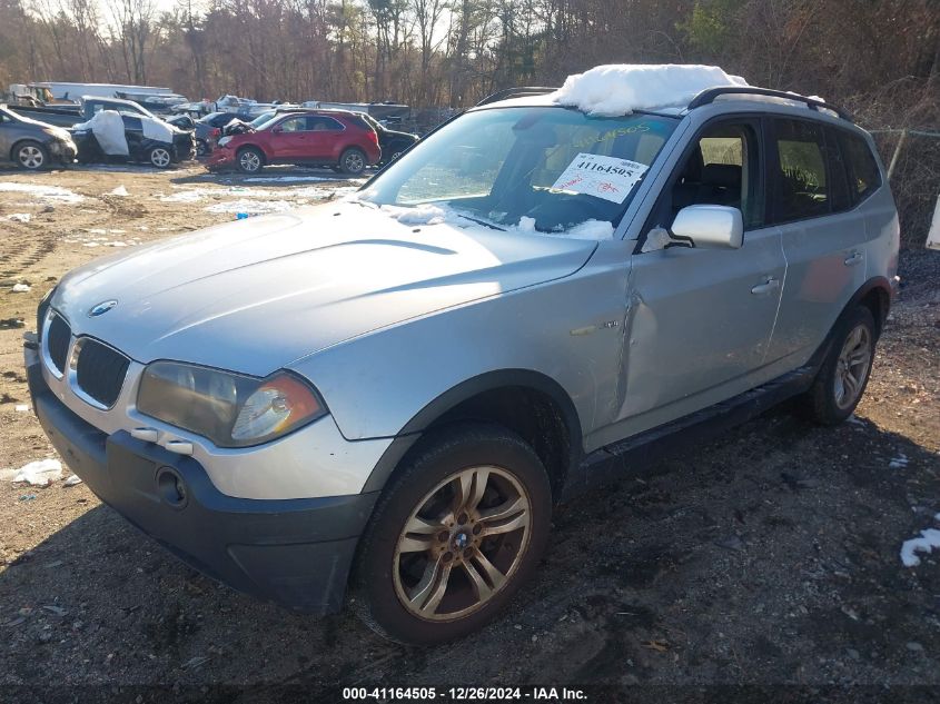 2005 BMW X3 3.0I VIN: WBXPA93475WD23390 Lot: 41164505