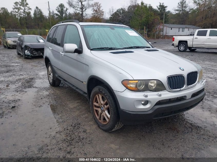 2004 BMW X5 3.0I VIN: 5UXFA13584LU41334 Lot: 41164632