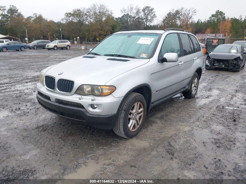 2004 BMW X5 3.0I VIN: 5UXFA13584LU41334 Lot: 41164632