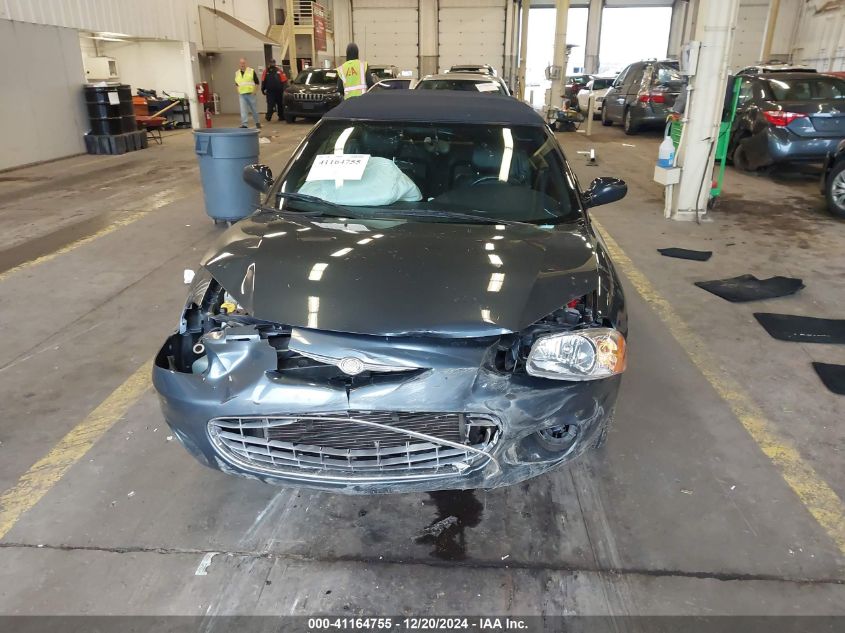 2002 Chrysler Sebring Limited VIN: 1C3EL65R92N272242 Lot: 41164755