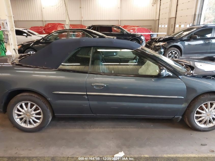 2002 Chrysler Sebring Limited VIN: 1C3EL65R92N272242 Lot: 41164755