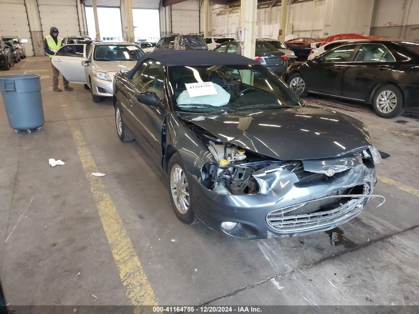 2002 Chrysler Sebring Limited VIN: 1C3EL65R92N272242 Lot: 41164755