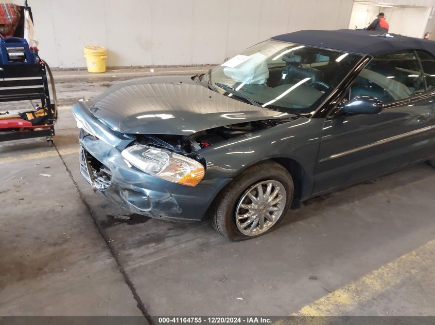 2002 Chrysler Sebring Limited VIN: 1C3EL65R92N272242 Lot: 41164755