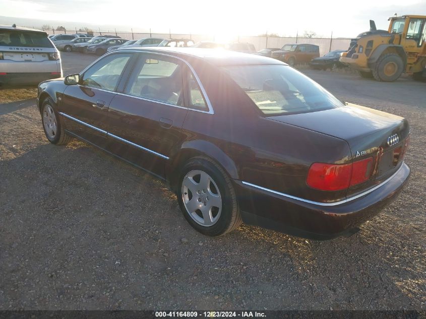 2002 Audi A8 L 4.2L VIN: WAUML44D02N001147 Lot: 41164809