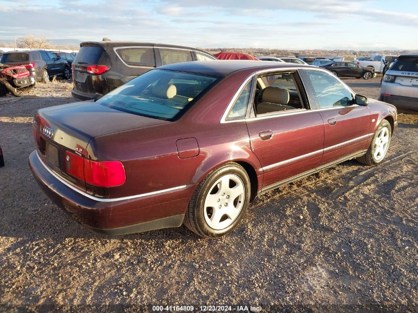 2002 Audi A8 L 4.2L VIN: WAUML44D02N001147 Lot: 41164809