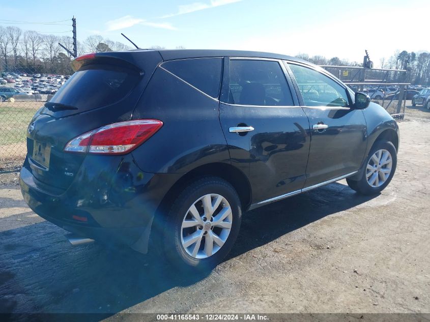 2013 Nissan Murano S VIN: JN8AZ1MWXDW316916 Lot: 41165543