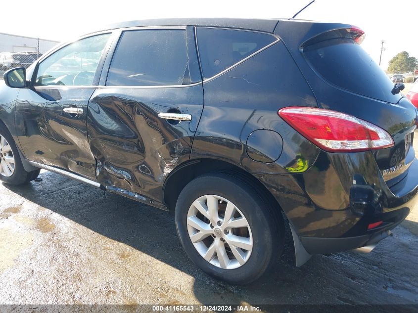 2013 Nissan Murano S VIN: JN8AZ1MWXDW316916 Lot: 41165543