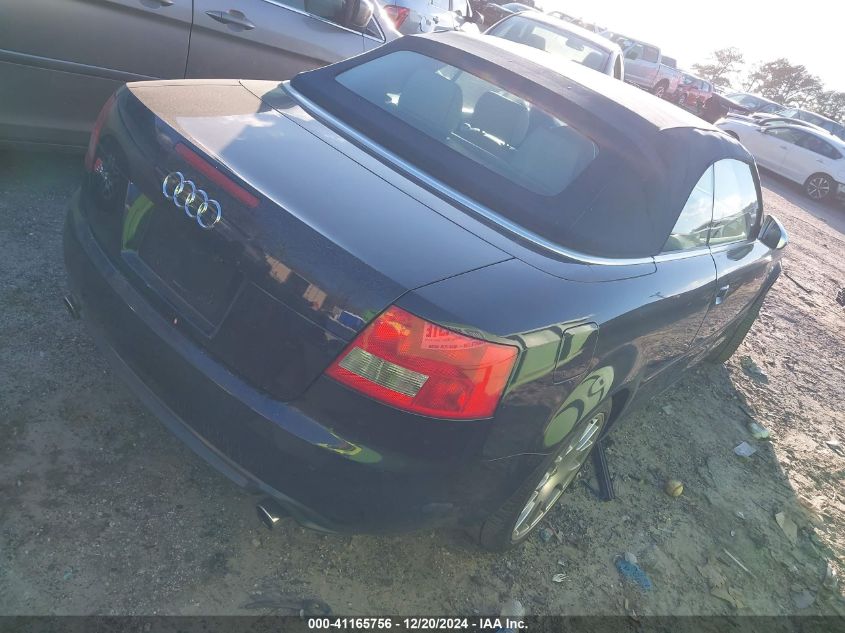 2006 Audi S4 VIN: WUARL48H66K900529 Lot: 41165756