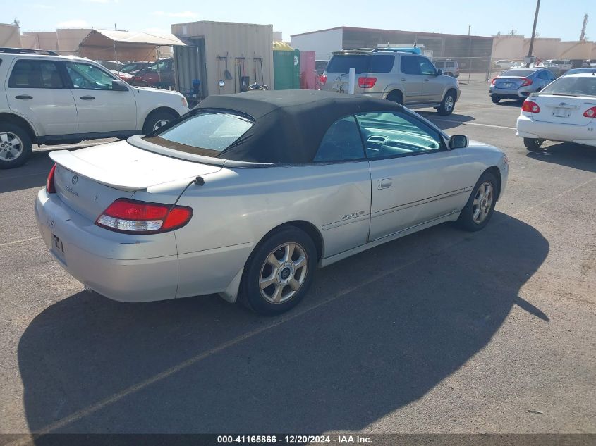 2000 Toyota Camry Solara Sle V6 VIN: 2T1FF28P3YC377364 Lot: 41165866