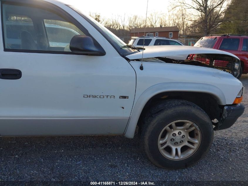 2002 Dodge Dakota Slt VIN: 1B7HL48X02S708551 Lot: 41165871