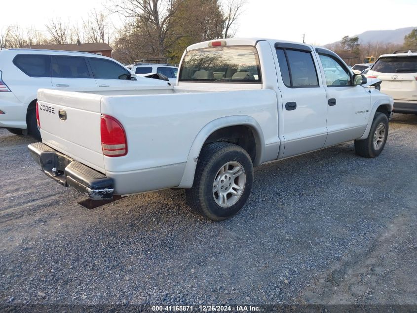 2002 Dodge Dakota Slt VIN: 1B7HL48X02S708551 Lot: 41165871