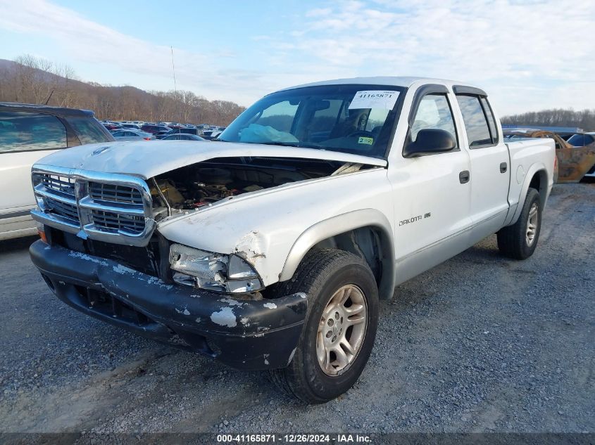 2002 Dodge Dakota Slt VIN: 1B7HL48X02S708551 Lot: 41165871