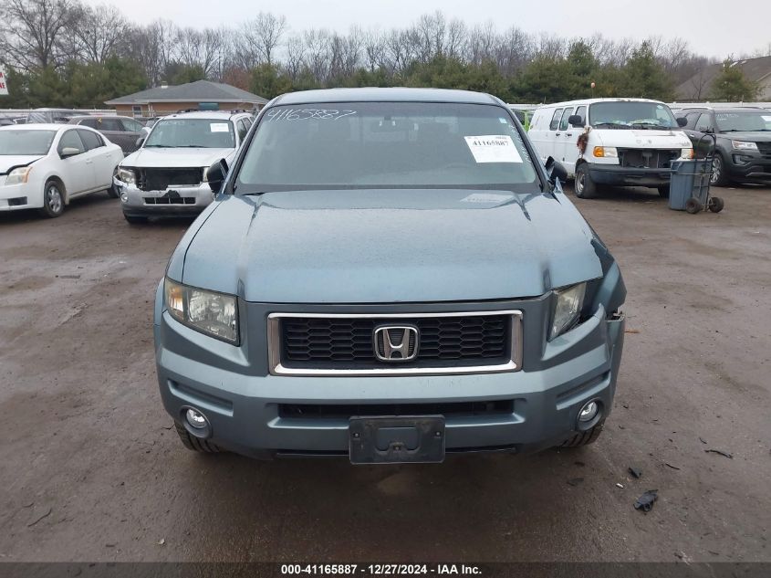 2007 Honda Ridgeline Rtx VIN: 2HJYK163X7H507137 Lot: 41165887