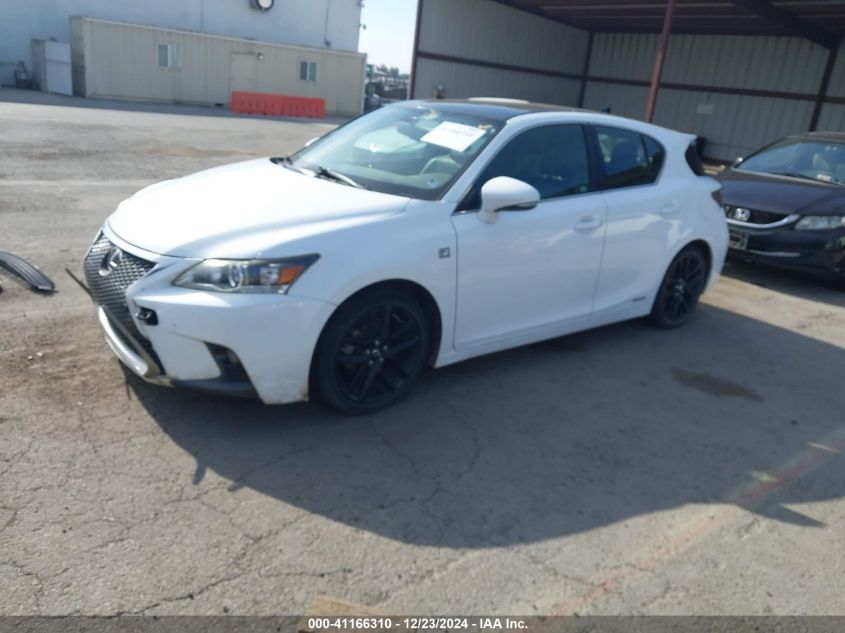 2015 Lexus Ct 200H VIN: JTHKD5BHXF2249690 Lot: 41166310