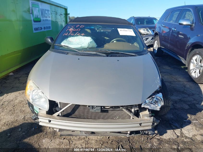 2002 Chrysler Sebring Lxi VIN: 1C3EL55R42N171460 Lot: 41166754