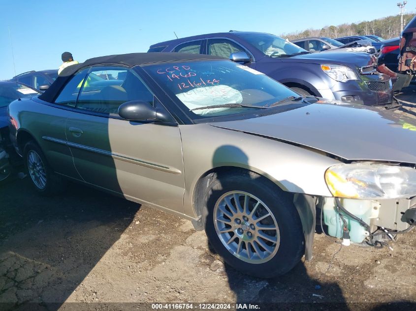 2002 Chrysler Sebring Lxi VIN: 1C3EL55R42N171460 Lot: 41166754