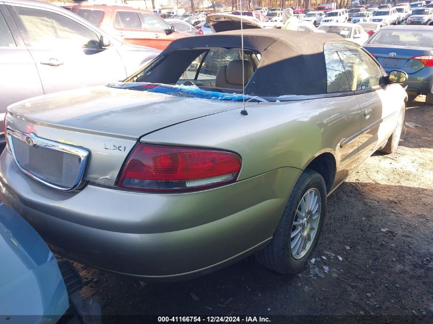 2002 Chrysler Sebring Lxi VIN: 1C3EL55R42N171460 Lot: 41166754