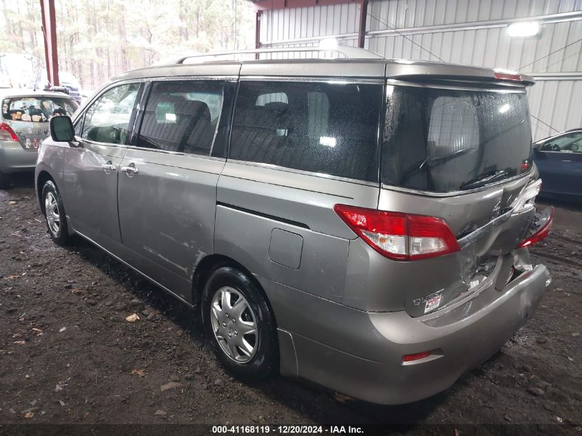 2012 Nissan Quest S VIN: JN8AE2KP6C9031608 Lot: 41168119