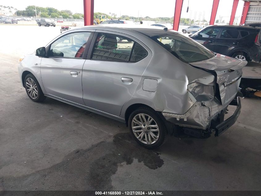 2021 Mitsubishi Mirage G4 Carbonite Edition/Es/Le VIN: ML32FUFJ6MHF01504 Lot: 41168500