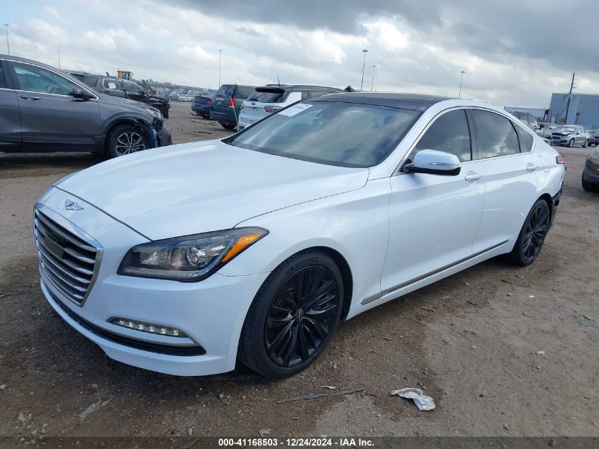 2015 Hyundai Genesis 5.0 VIN: KMHGN4JFXFU030128 Lot: 41168503